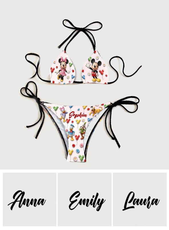 Magical Vibe - Personalized Mouse Triangle Bikini Swimsuit