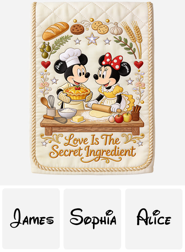 Love Is The Secret Ingredient - Personalized Mouse Towel