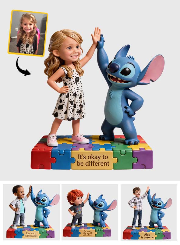 Colorful Puzzle - Personalized Autism Awareness Custom Shaped Acrylic Plaque