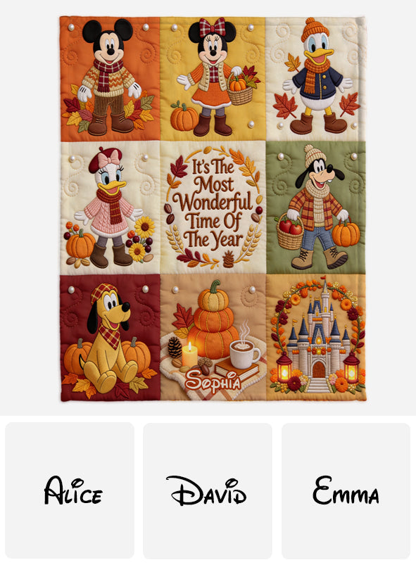 It's The Most Beautiful Time Of The Year - Personalized Mouse Blanket