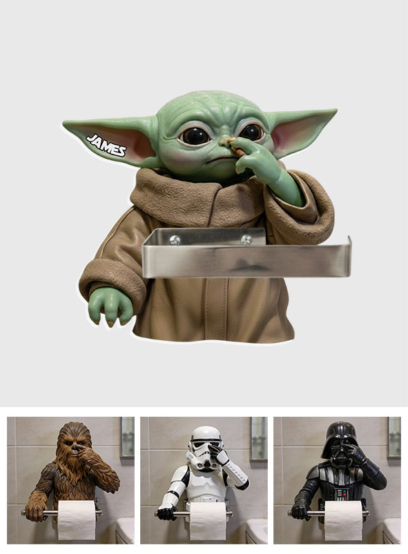 The Force Funny Gift - Personalized The Force Toilet Paper Holder
