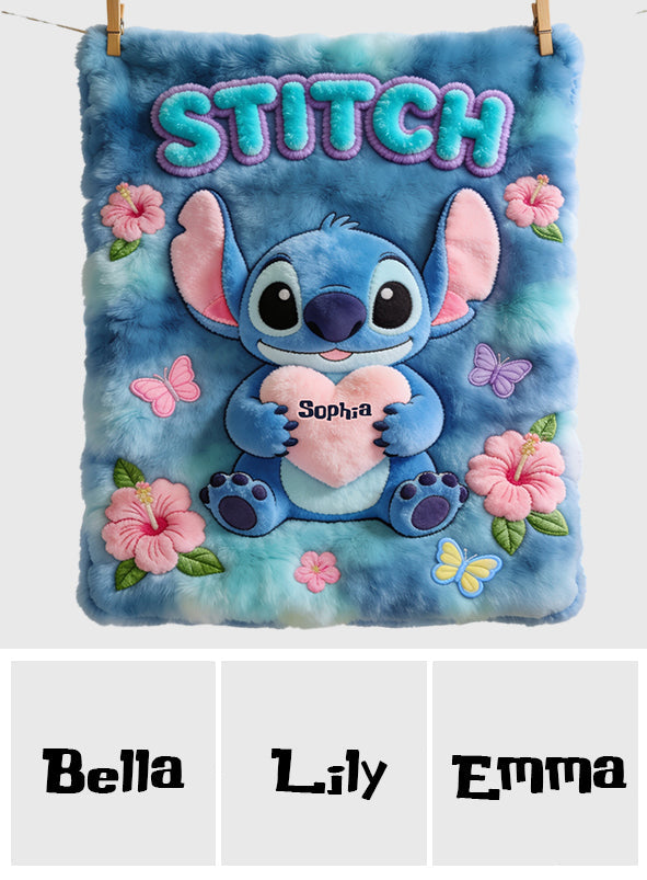 Blue Monster - Personalized Ohana Blanket