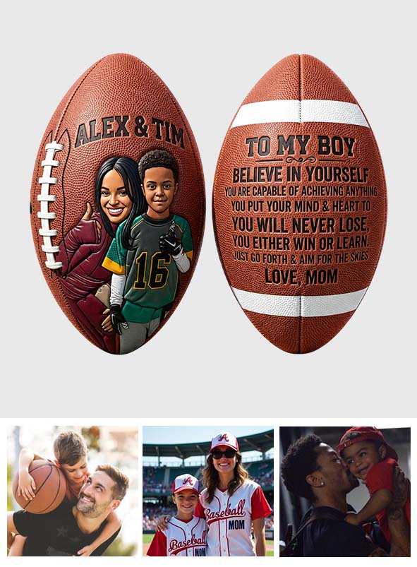 Gift For Sporty Kid, American Football, Basketball, Soccer, Baseball - Personalized Basketball Multi-Sport Ball