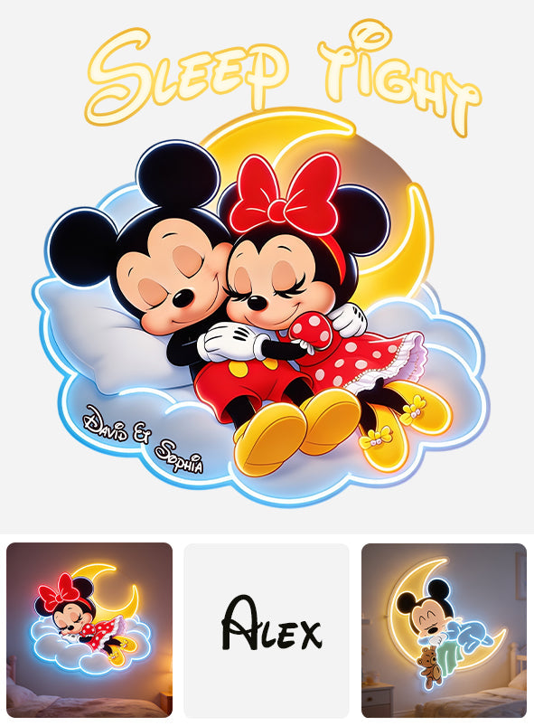 Cartoon Mouse - Personalized Mouse Neon LED Light Sign