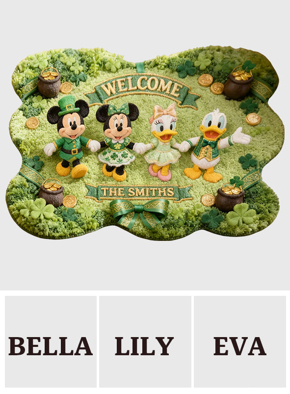 Lucky Magical Friends - Personalized Mouse Non-Slip Tufted Rug