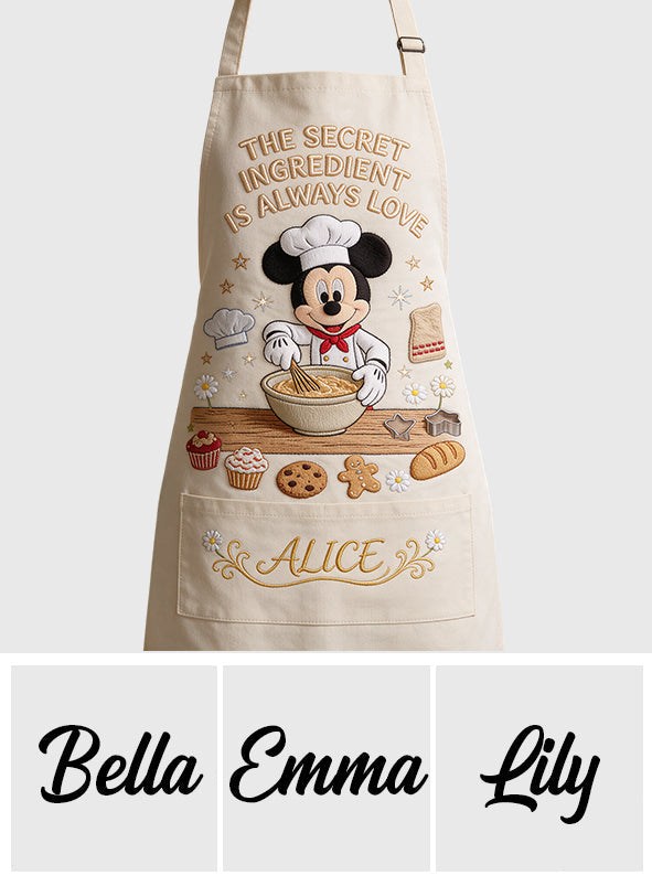 Mouse Chef - Personalized Mouse Apron With Pockets
