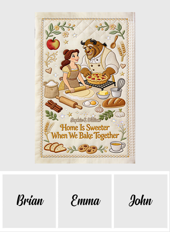 Love Is The Secret Ingredient - Personalized Beauty And The Beast Towel