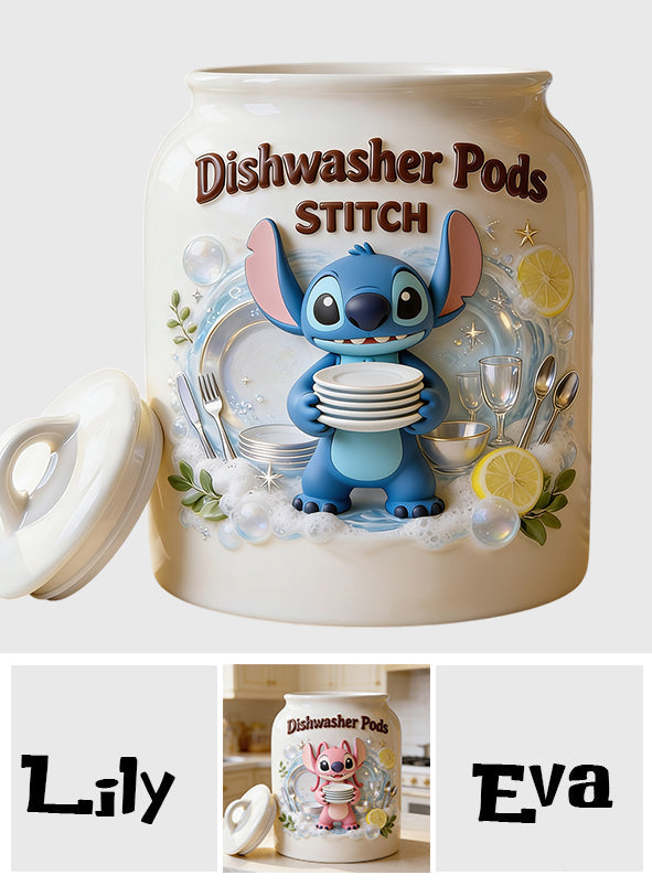 Dishwasher Pods - Personalized Ohana Dishwasher Pod Container