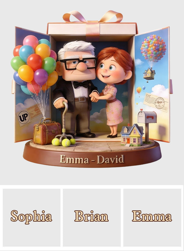 You Are My Greatest Adventure - Personalized Up Movie Couple Custom Shaped Acrylic Plaque