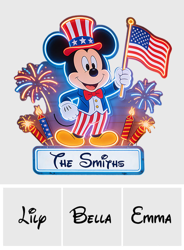 Special Day Celabration - Personalized Mouse Neon LED Light Sign