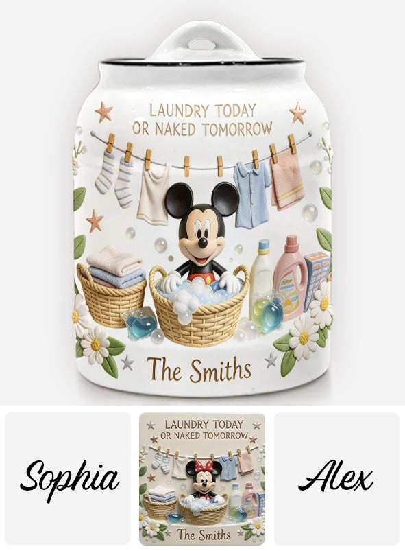 Laundry Today - Personalized Mouse Laundry Pods Jar
