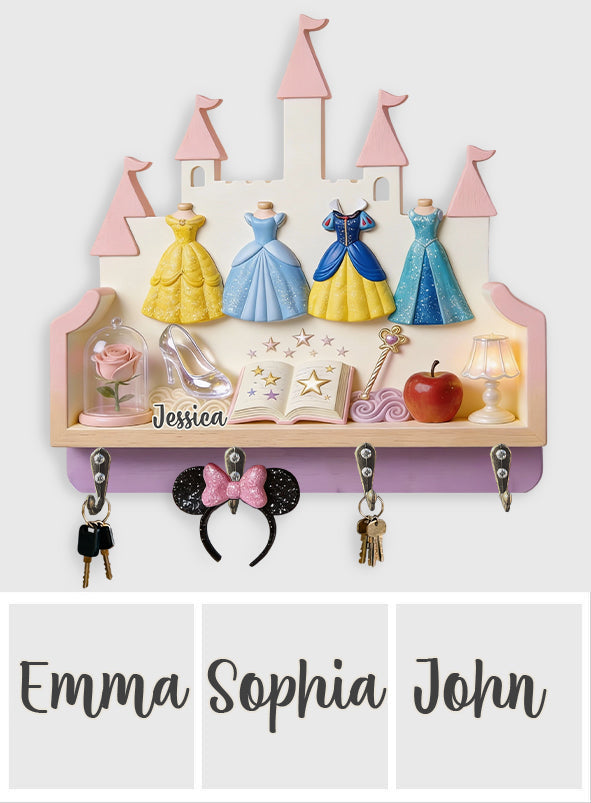 Princess - Personalized Princess Custom Shaped Hanging Rack