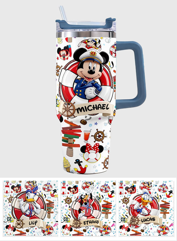 Cruising Friends - Personalized Dream Cruise Tumbler With Handle