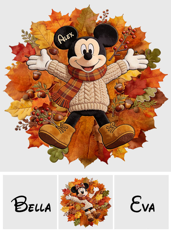 Fall Vibes - Personalized Mouse Non-Slip Tufted Rug