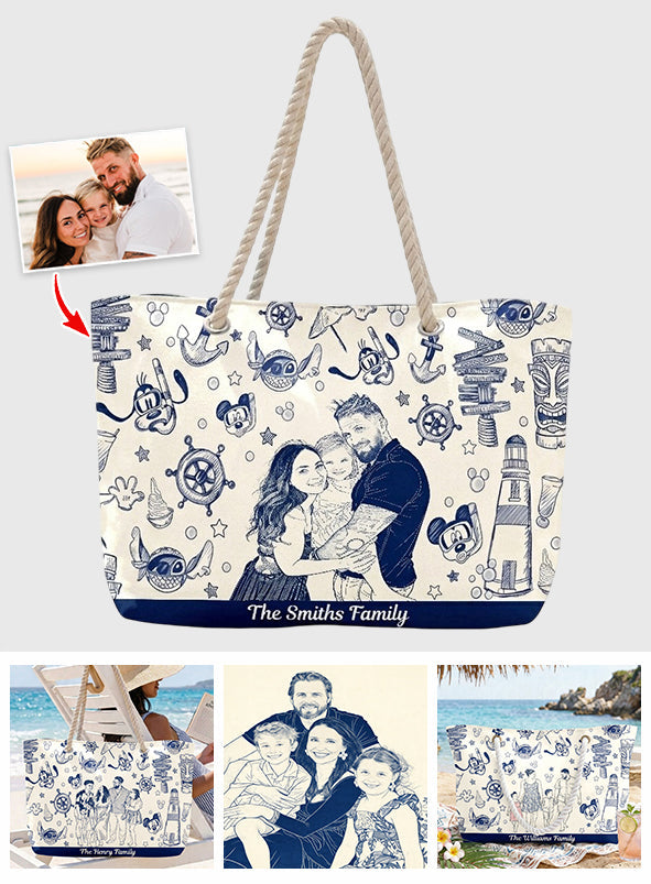 Family Trip - Personalized Dream Cruise Beach Bag