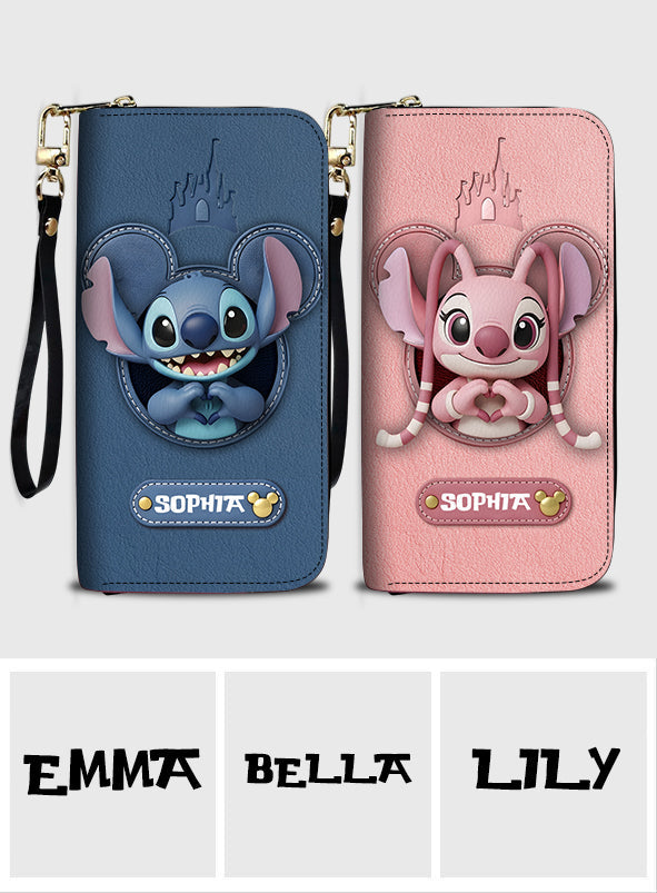 Magical Moments - Personalized Ohana Leather Long Wallet
