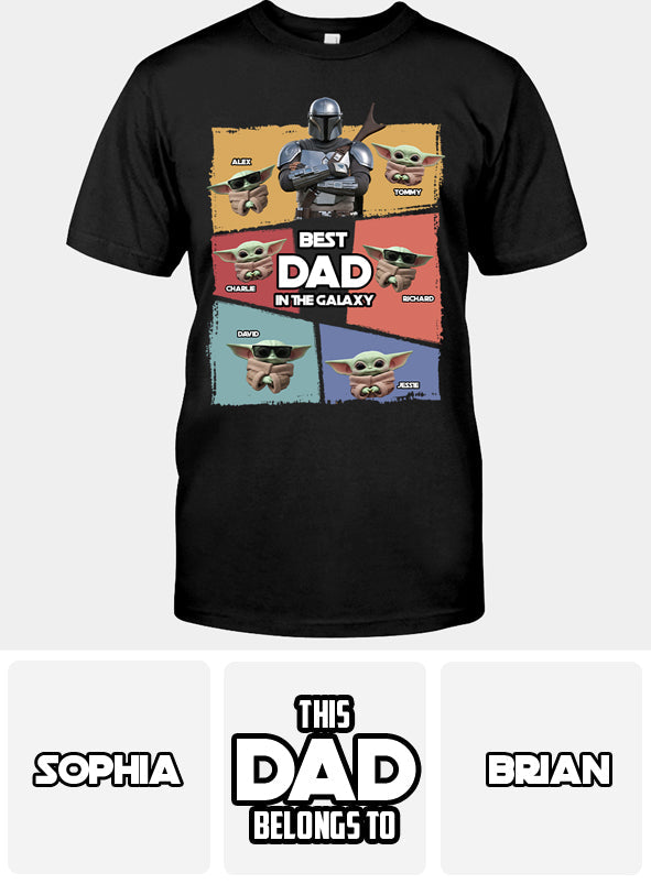 Best Dad In The Galaxy - Personalized The Force T-shirt And Hoodie