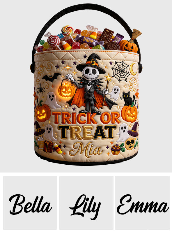 Trick Or Treat - Personalized Nightmare Canvas Bucket Bag