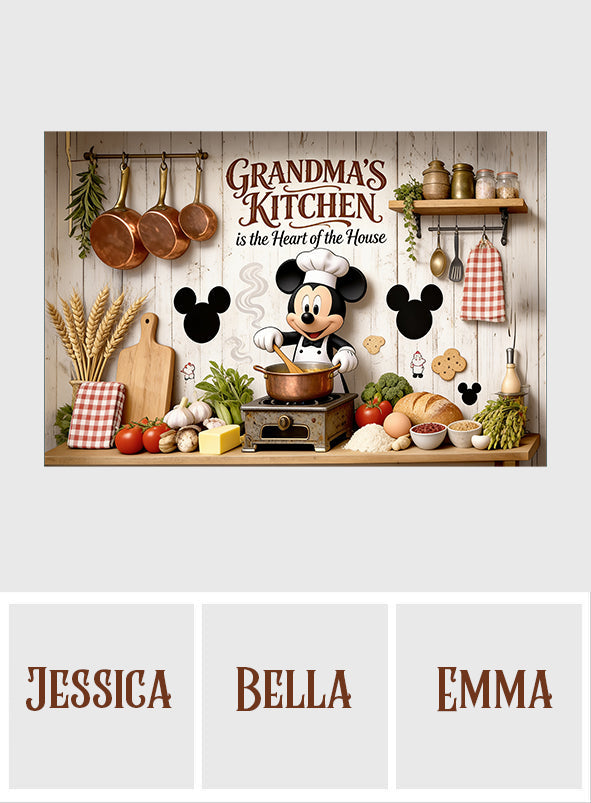 Cute Mouse Chef Stove Top Cover for Electric Stove - Personalized Mouse Stove Top Cover