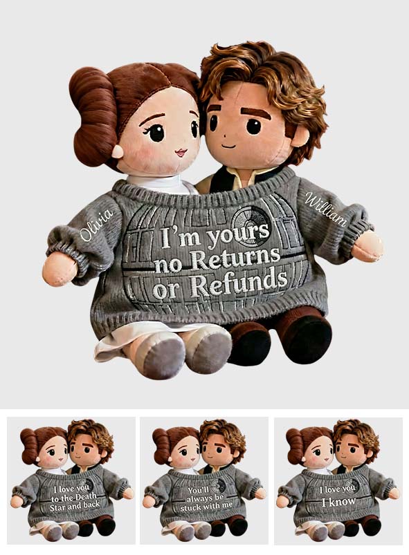 Galaxy Love - Personalized The Force Faux Fur Shaped Pillow