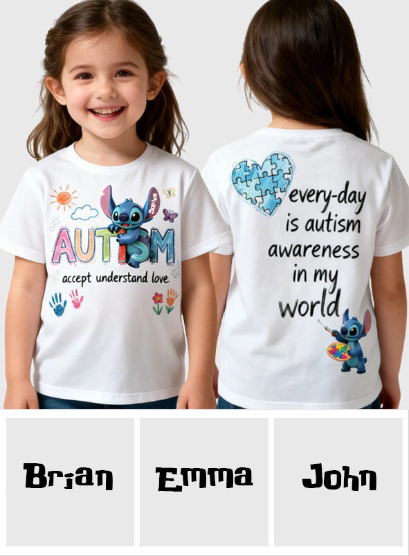 Accept Understand Love - Personalized Autism Awareness All Over Shirt