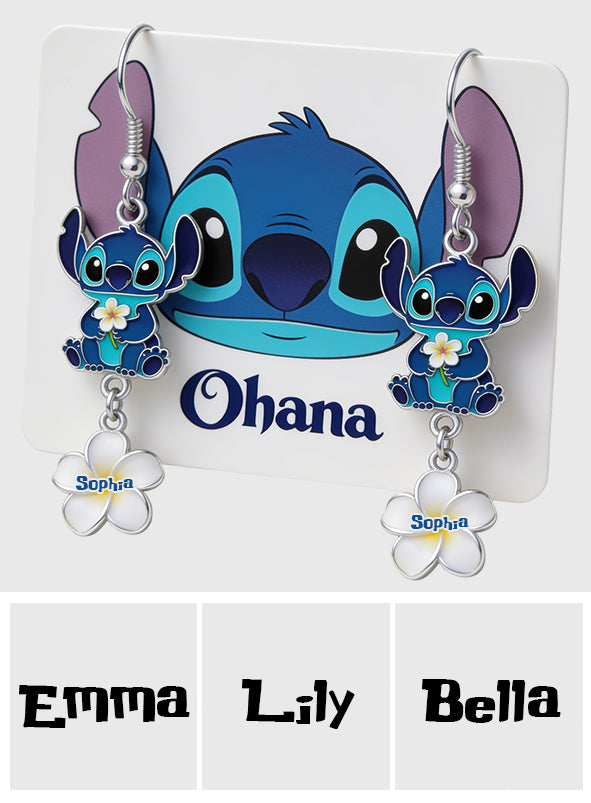 Ohana - Personalized Ohana Earrings With Card
