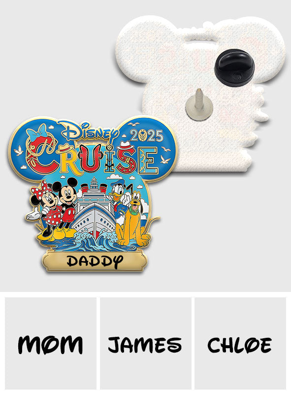 Family Cruise 2025 - Personalized Mouse Pin