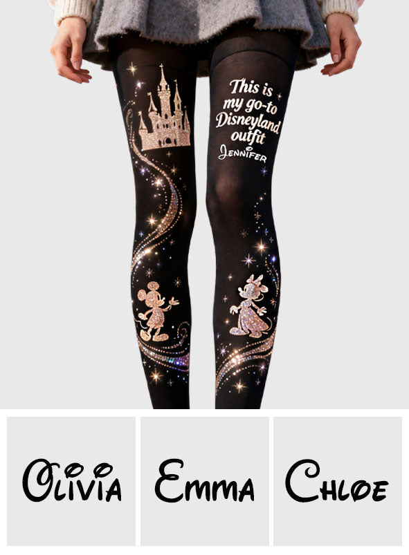 Trip To Magical Land - Personalized Mouse Women Pantyhose Tights