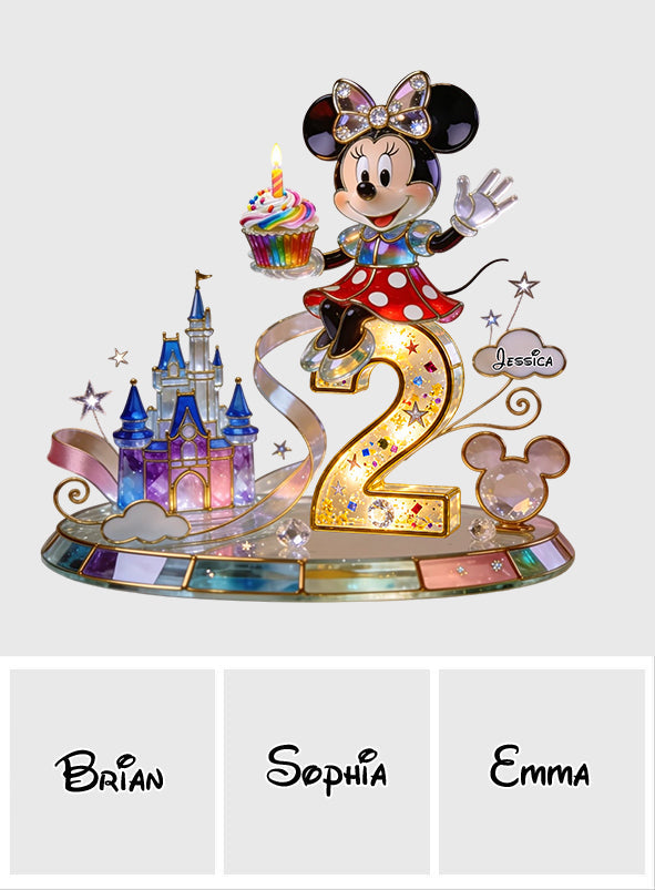 Birthday Gifts - Personalized Mouse 2-Side Printed Acrylic Plaque