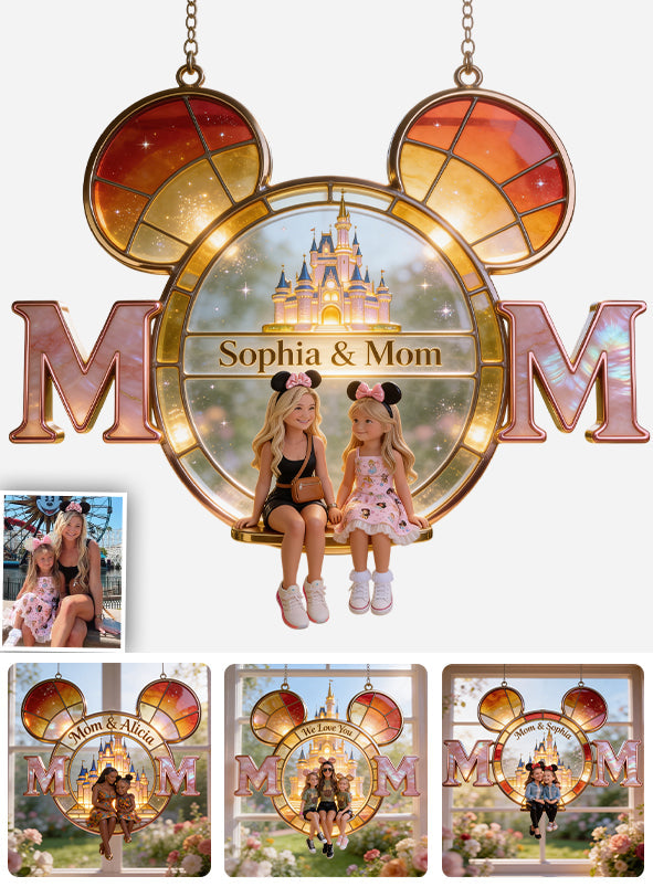 Love You, Mom - Personalized Dream Trip Window Hanging Suncatcher Ornament