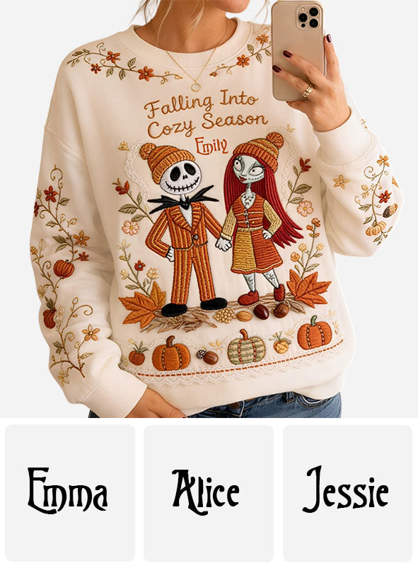 Nightmare Couple Autumn Vibes - Personalized Nightmare All Over Shirt