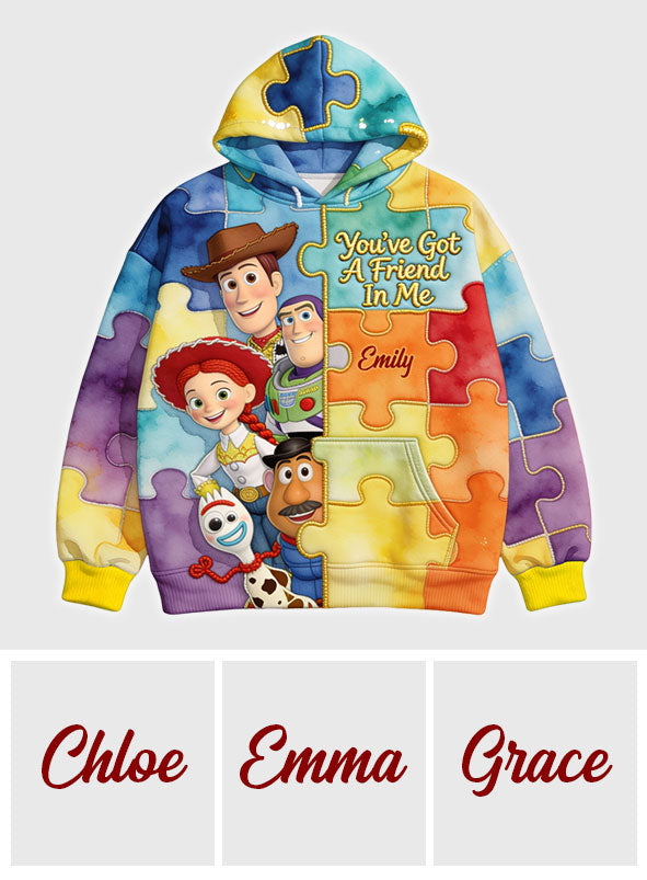 You've Got A Friend In Me - Personalized Autism Awareness All Over Shirt
