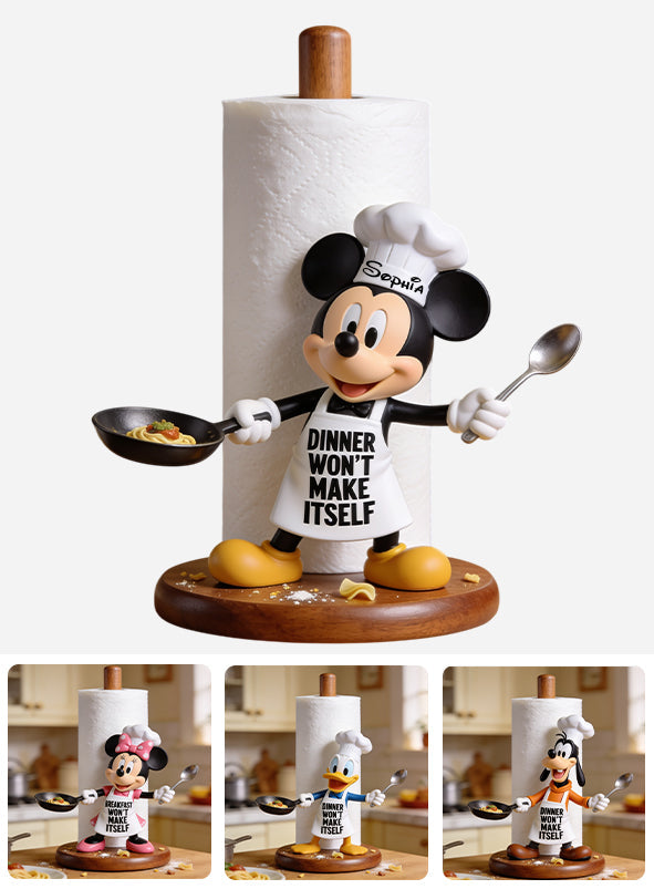 Won't Make Itself - Personalized Mouse Paper Towel Stand