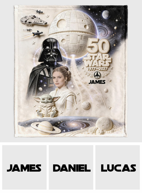 Dark Side 50th Anniversary - Personalized The Force Blanket