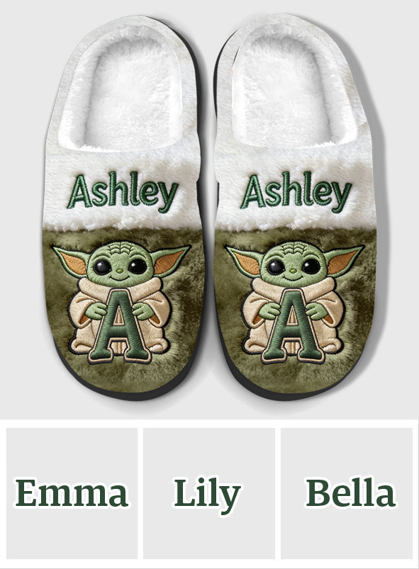 Galaxy Character Alphabet - Personalized The Force Slippers
