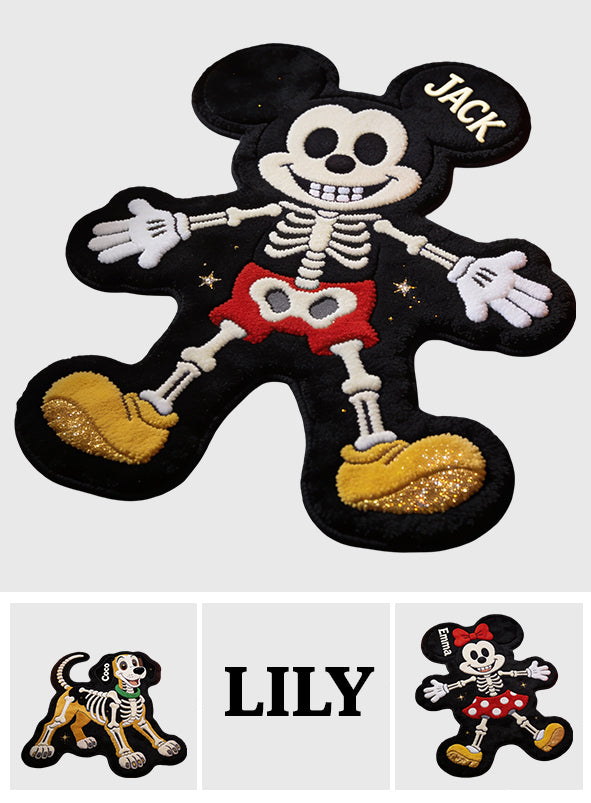 Spooky Friends - Personalized Mouse Non-Slip Tufted Rug