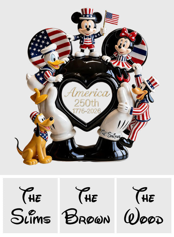 Patriotic Mouse - Personalized Mouse Custom Shaped Acrylic Plaque