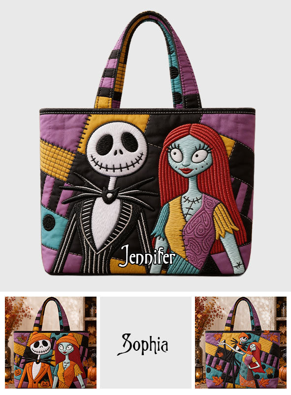 Nightmare Couple - Personalized Nightmare Quilted Tote Bag