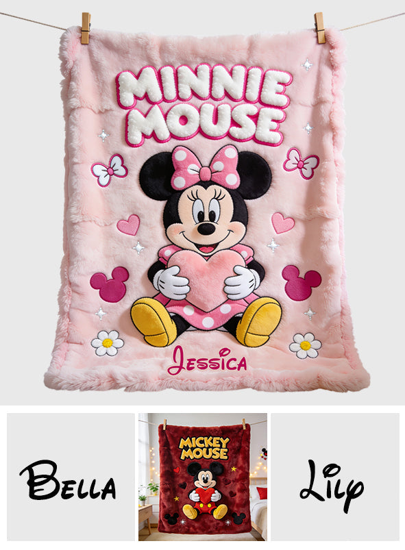 Magical Friends - Personalized Mouse Blanket