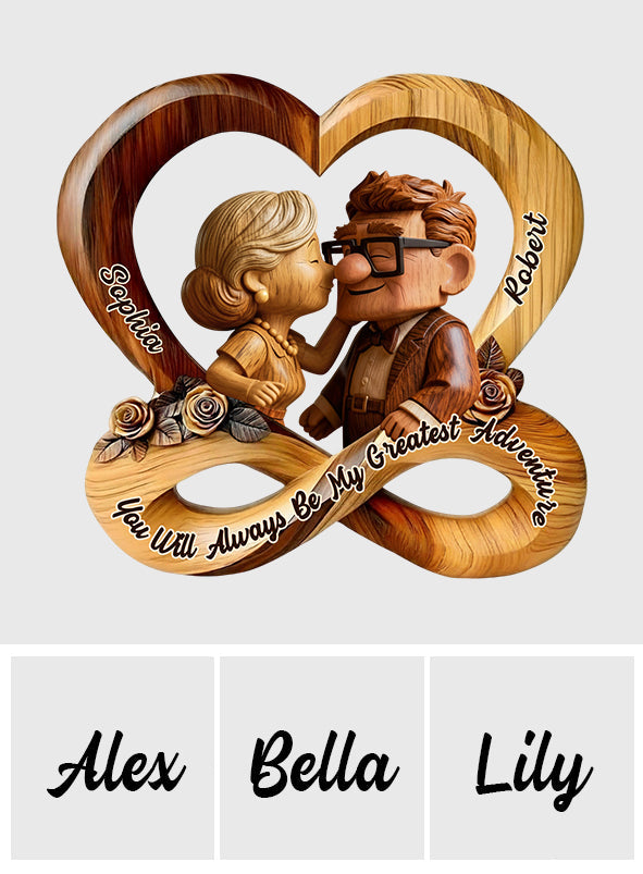 You Are My Greatest Adventure - Personalized Mouse Custom Shaped Acrylic Plaque