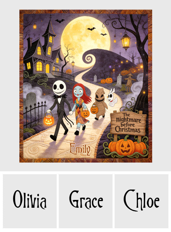 The Nightmare Before Christmas - Personalized Nightmare Blanket
