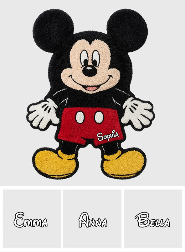 Mouse's Hug - Personalized Mouse Shaped Fleece Blanket
