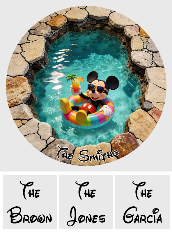 Summer Vibes - Personalized Mouse Non-Slip Tufted Rug