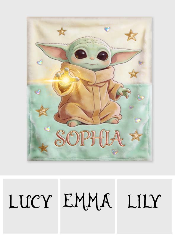 Cute Baby - Personalized The Force Blanket