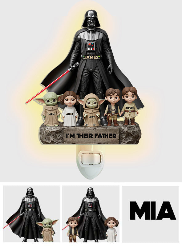 I Am Their Father - Personalized The Force Acrylic Plug-In Night Light