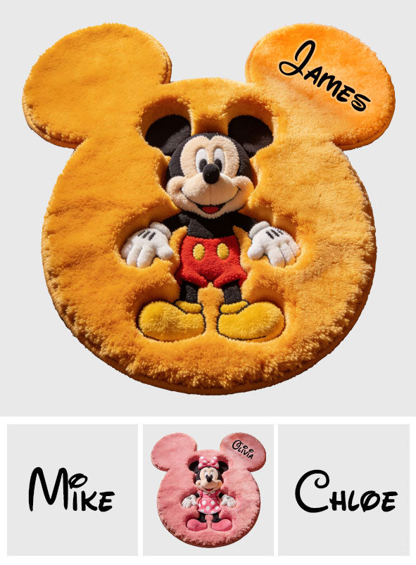 Magic Friends - Personalized Mouse Non-Slip Tufted Rug