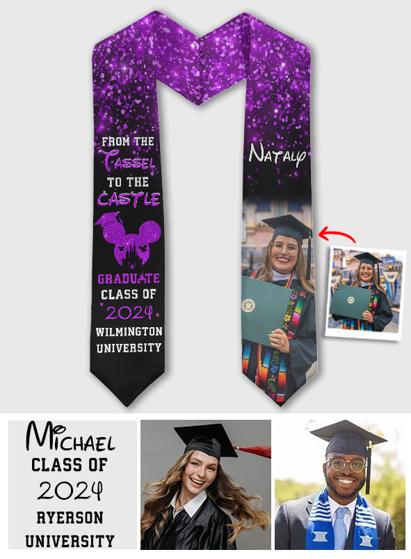 From The Tassel To The Castle - Personalized Graduation Graduation Stole