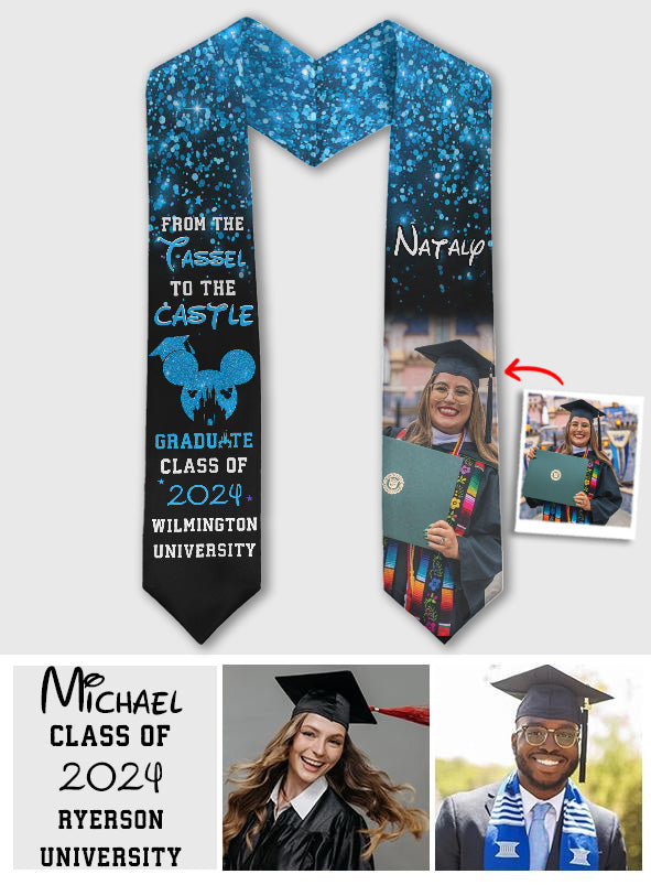 From The Tassel To The Castle - Personalized Graduation Graduation Stole