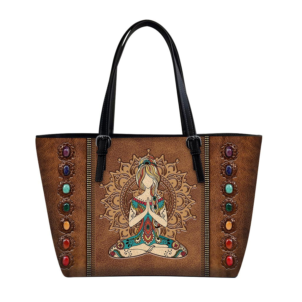 Namaste Yoga Leather Bag 0622