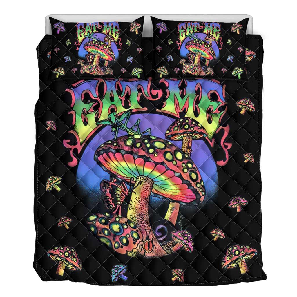 Eat Me Magic Mushroom Quilt Set 0622